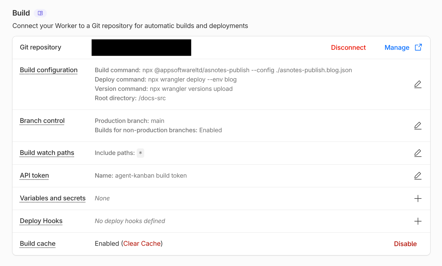 Cloudflare AS Notes configuration